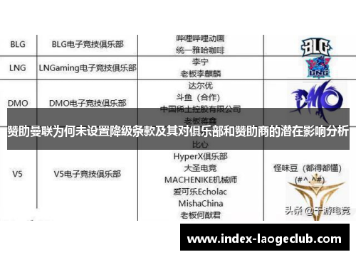 赞助曼联为何未设置降级条款及其对俱乐部和赞助商的潜在影响分析